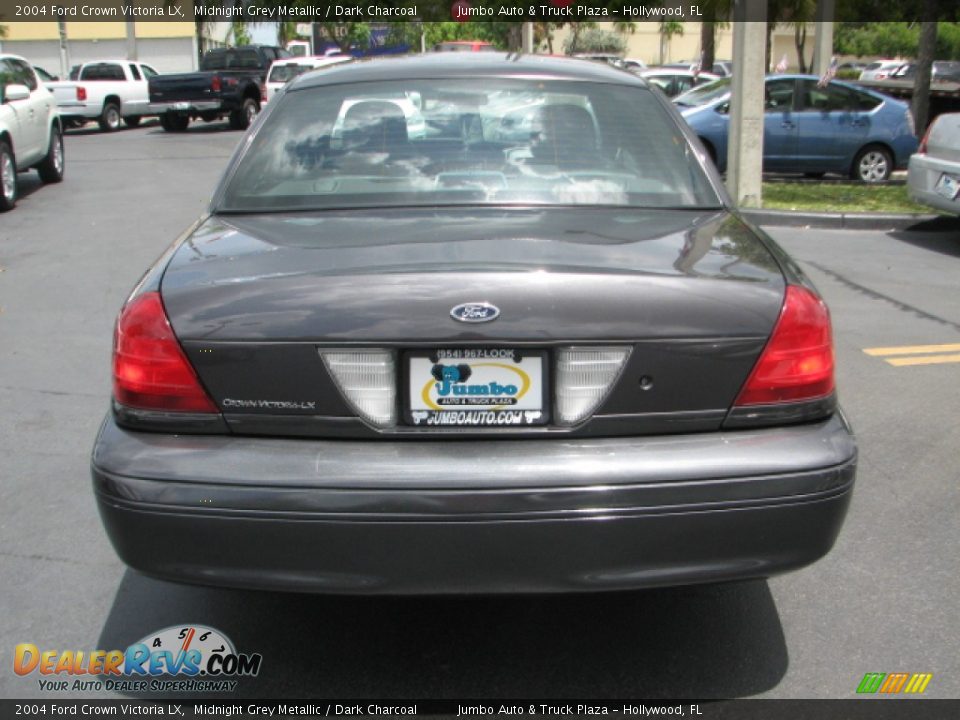 2004 Ford Crown Victoria LX Midnight Grey Metallic / Dark Charcoal Photo #8