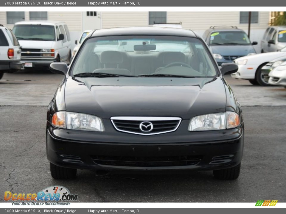 2000 Mazda 626 LX Black Onyx / Beige Photo #4