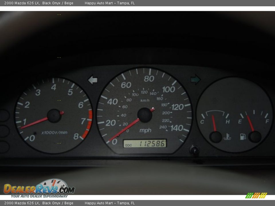 2000 Mazda 626 LX Gauges Photo #8