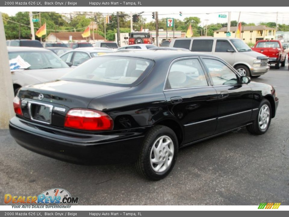 2000 Mazda 626 LX Black Onyx / Beige Photo #11