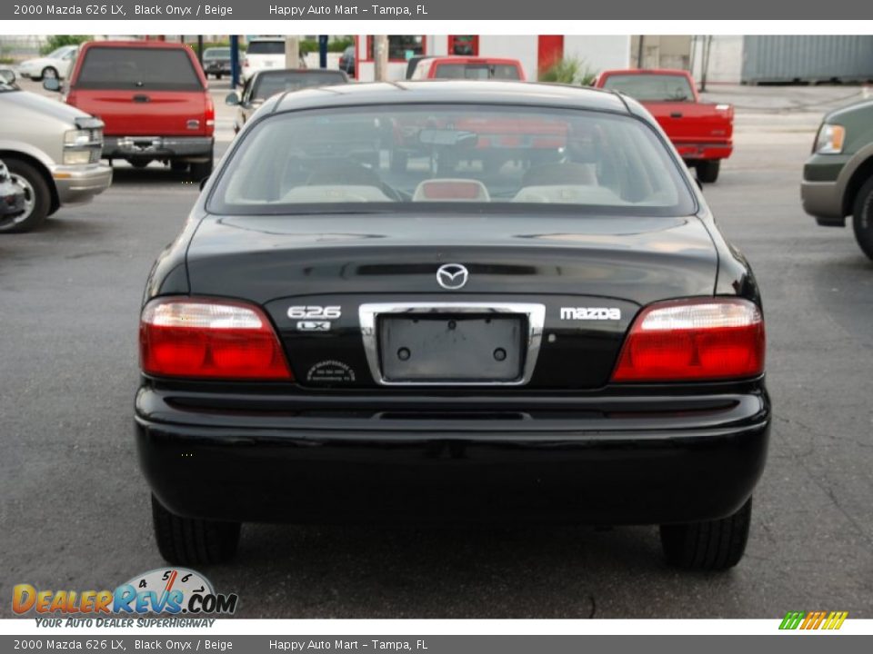 2000 Mazda 626 LX Black Onyx / Beige Photo #13