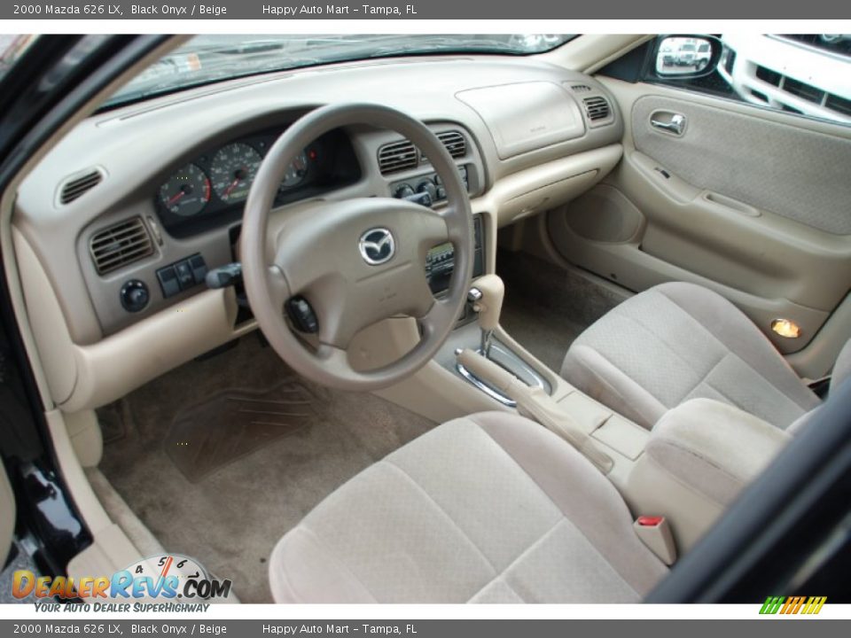 Beige Interior - 2000 Mazda 626 LX Photo #14