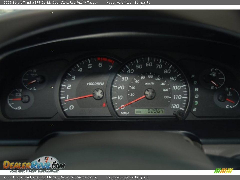 2005 Toyota Tundra SR5 Double Cab Salsa Red Pearl / Taupe Photo #16