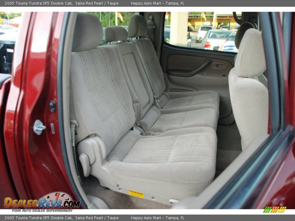 2005 Toyota Tundra SR5 Double Cab Salsa Red Pearl / Taupe Photo #27