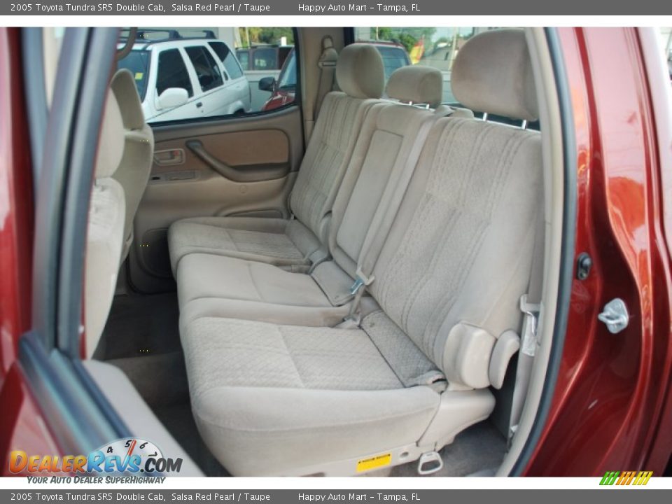 2005 Toyota Tundra SR5 Double Cab Salsa Red Pearl / Taupe Photo #28
