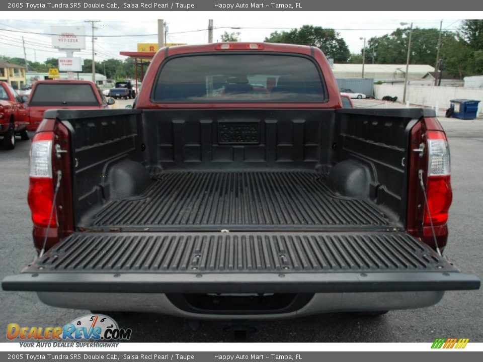 2005 Toyota Tundra SR5 Double Cab Salsa Red Pearl / Taupe Photo #29