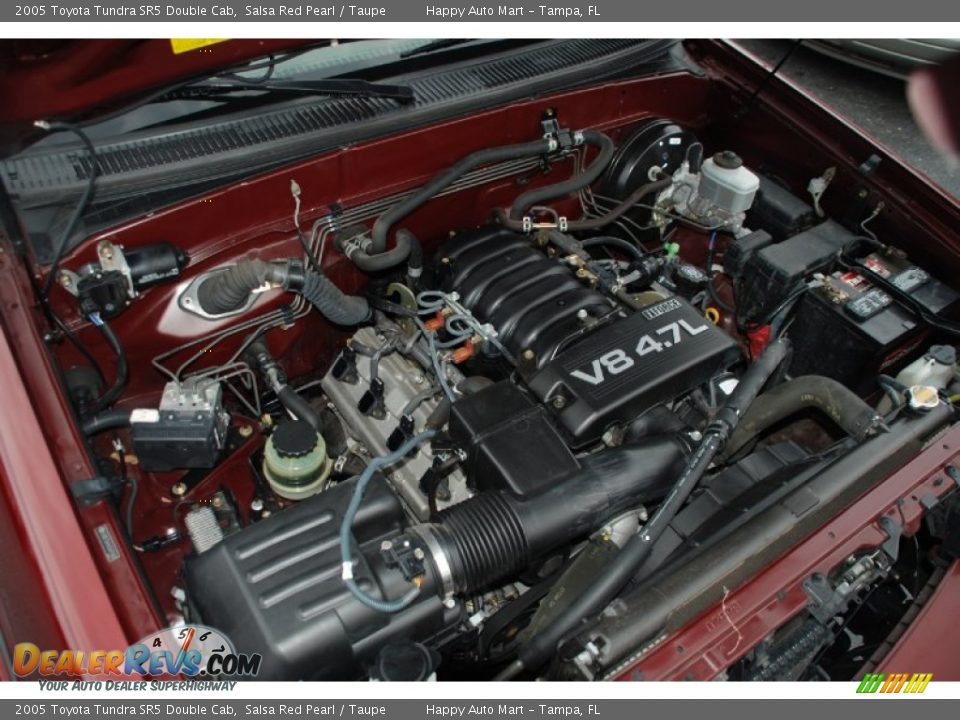 2005 Toyota Tundra SR5 Double Cab Salsa Red Pearl / Taupe Photo #30