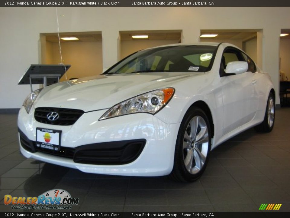 2012 Hyundai Genesis Coupe 2.0T Karussell White / Black Cloth Photo #1