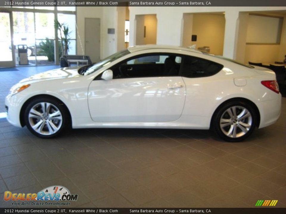 2012 Hyundai Genesis Coupe 2.0T Karussell White / Black Cloth Photo #2