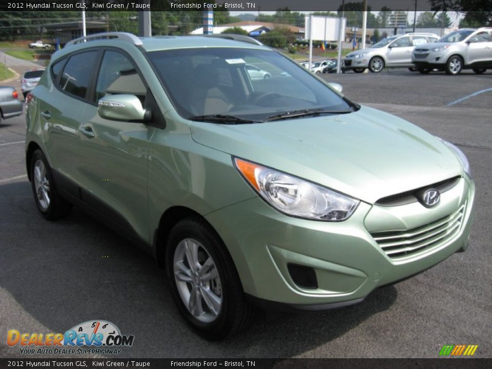 2012 Hyundai Tucson GLS Kiwi Green / Taupe Photo #4