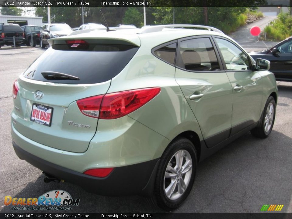 2012 Hyundai Tucson GLS Kiwi Green / Taupe Photo #6