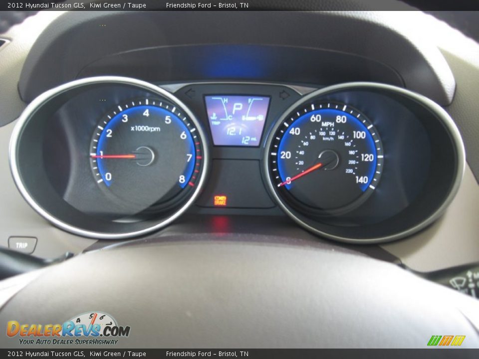 2012 Hyundai Tucson GLS Gauges Photo #28