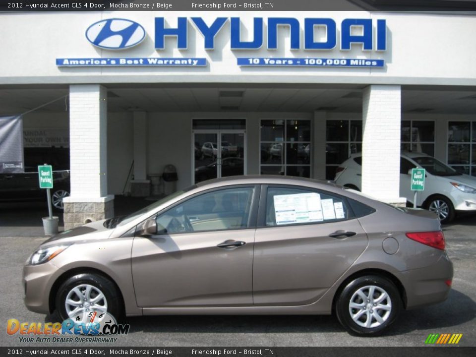 2012 Hyundai Accent GLS 4 Door Mocha Bronze / Beige Photo #1