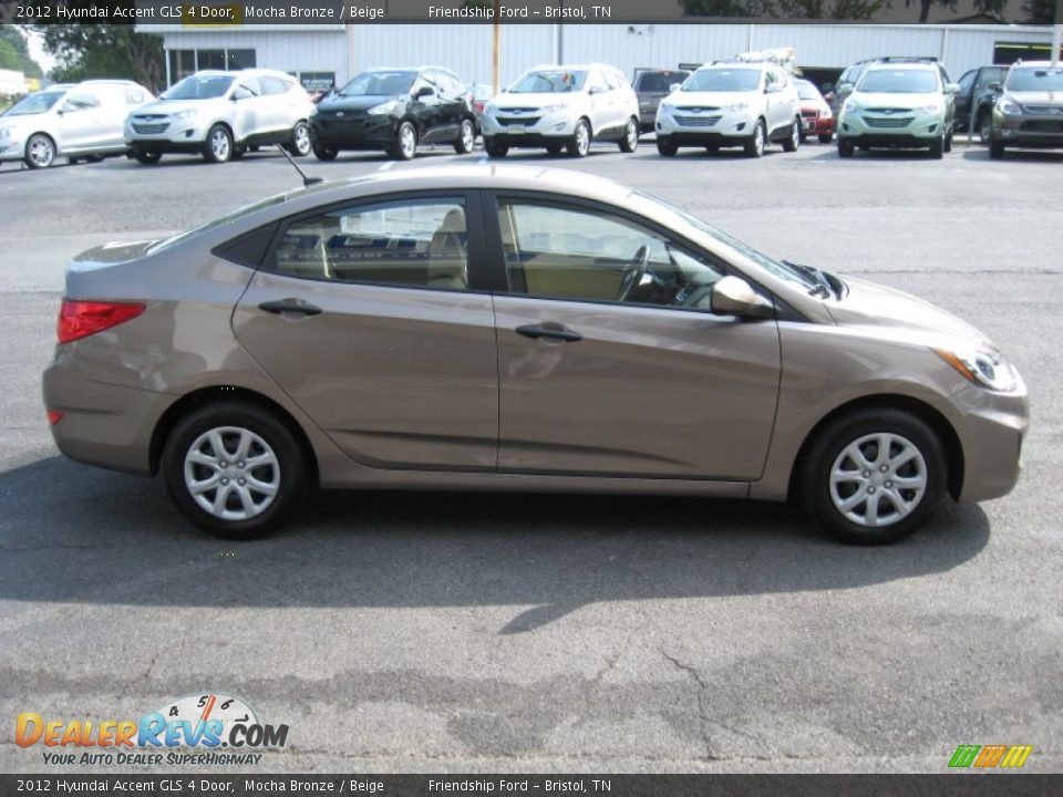 2012 Hyundai Accent GLS 4 Door Mocha Bronze / Beige Photo #5