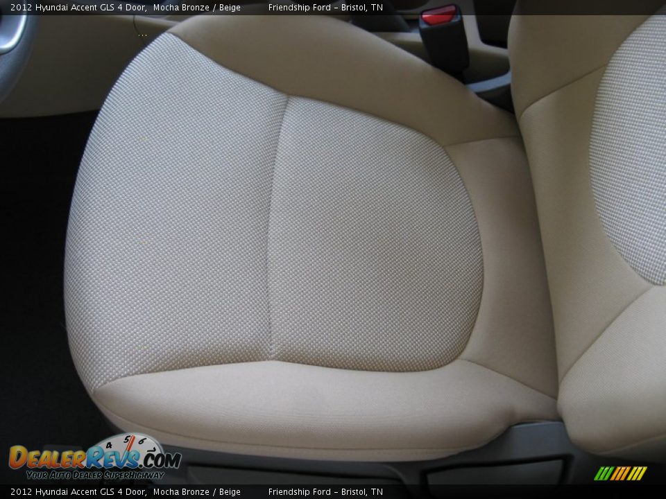 2012 Hyundai Accent GLS 4 Door Mocha Bronze / Beige Photo #14