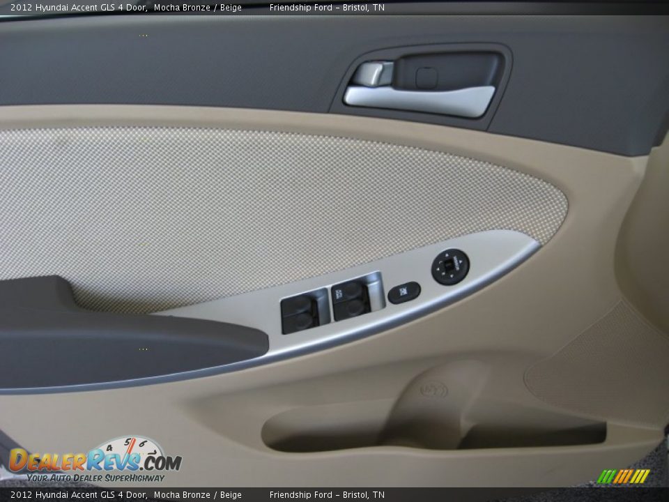2012 Hyundai Accent GLS 4 Door Mocha Bronze / Beige Photo #15