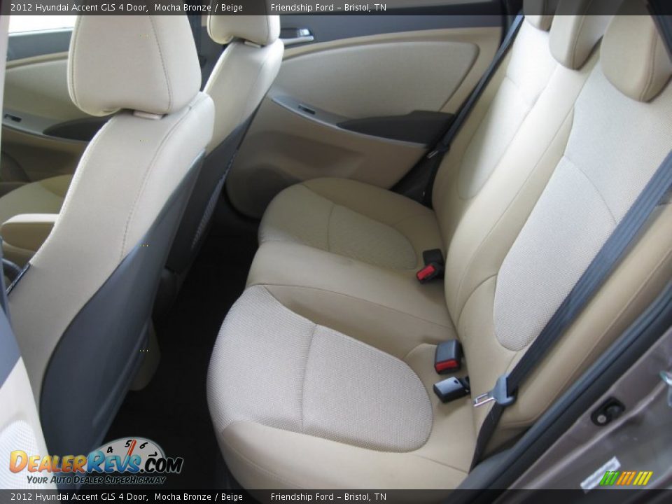 Beige Interior - 2012 Hyundai Accent GLS 4 Door Photo #16