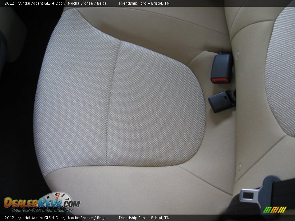 2012 Hyundai Accent GLS 4 Door Mocha Bronze / Beige Photo #17