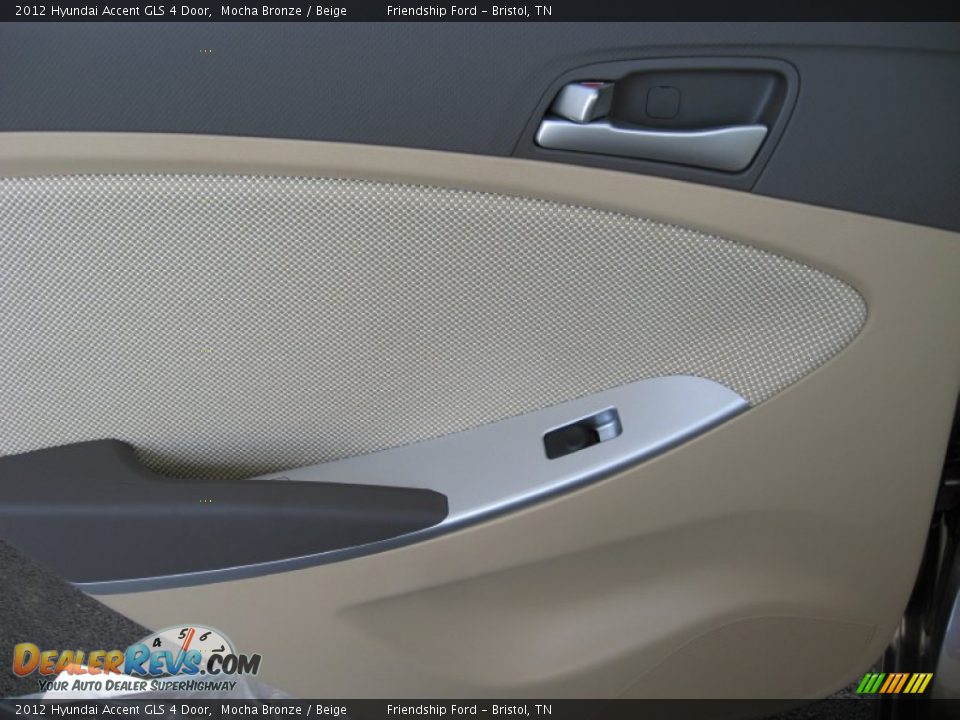 2012 Hyundai Accent GLS 4 Door Mocha Bronze / Beige Photo #18