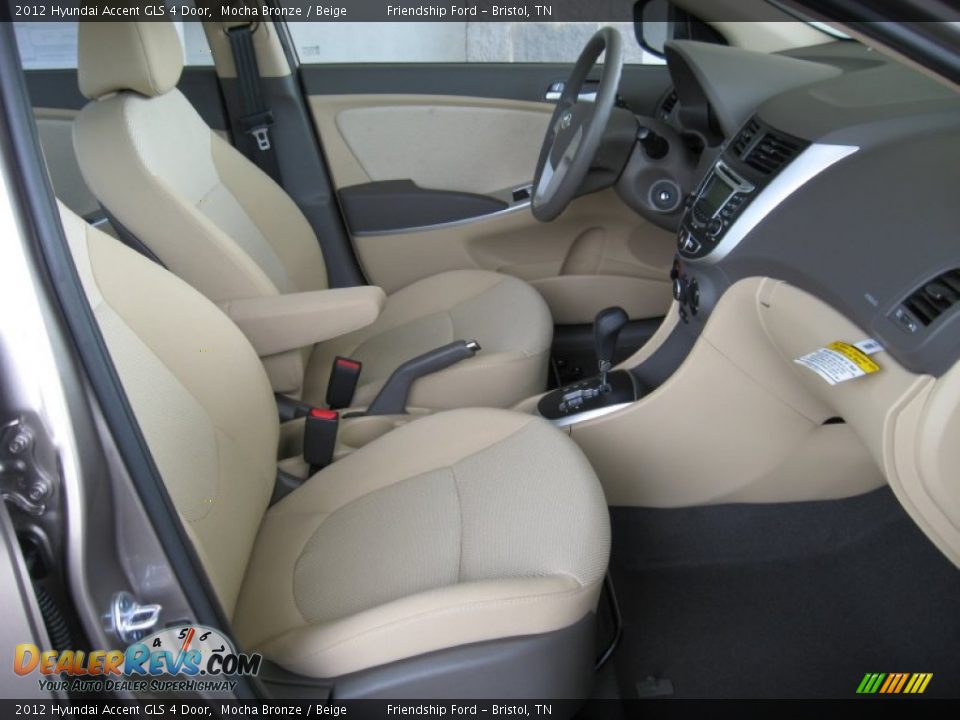 Beige Interior - 2012 Hyundai Accent GLS 4 Door Photo #19