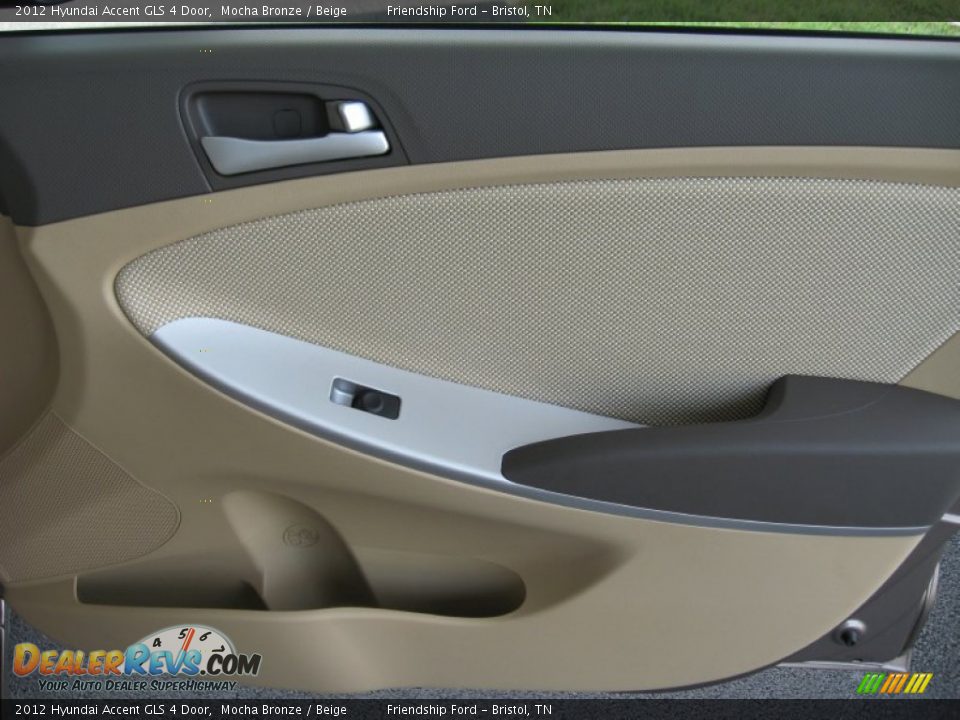 2012 Hyundai Accent GLS 4 Door Mocha Bronze / Beige Photo #21
