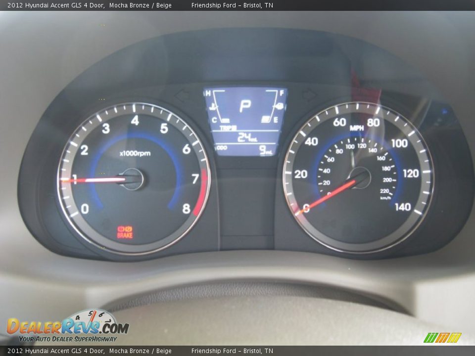 2012 Hyundai Accent GLS 4 Door Gauges Photo #28