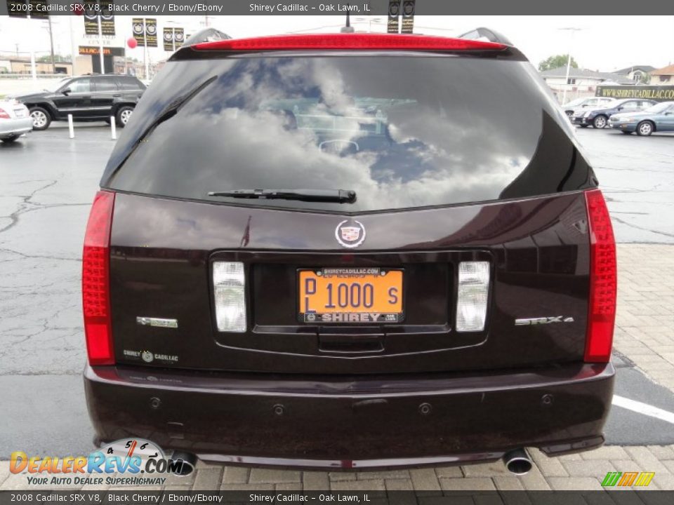 2008 Cadillac SRX V8 Black Cherry / Ebony/Ebony Photo #5