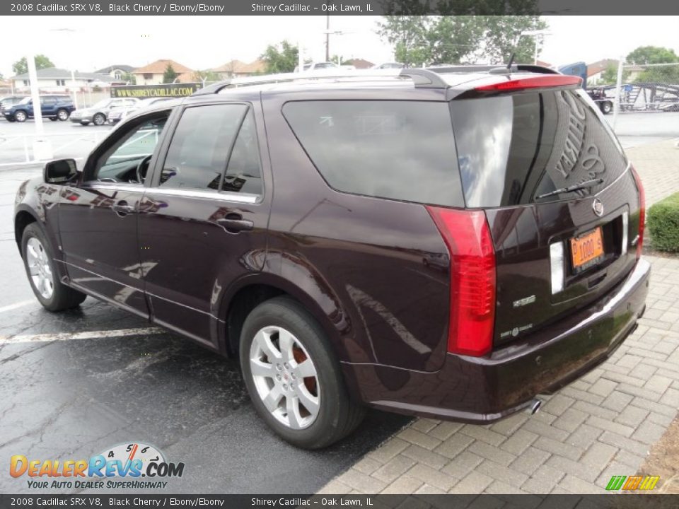 2008 Cadillac SRX V8 Black Cherry / Ebony/Ebony Photo #6