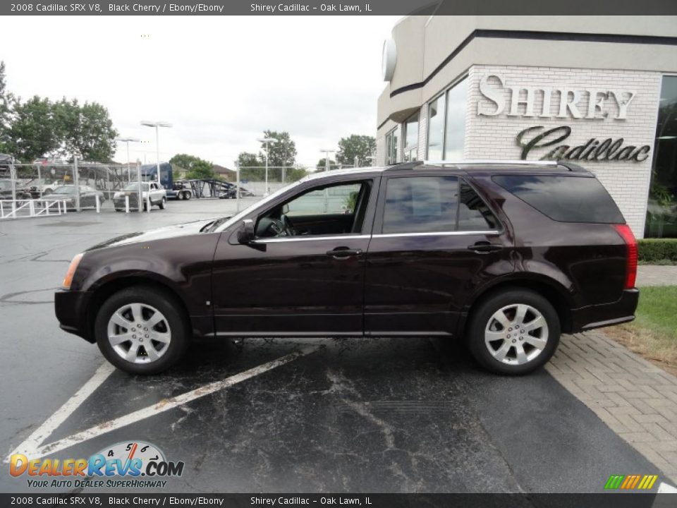 2008 Cadillac SRX V8 Black Cherry / Ebony/Ebony Photo #7