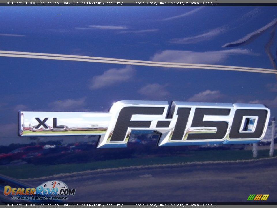 2011 Ford F150 XL Regular Cab Dark Blue Pearl Metallic / Steel Gray Photo #4