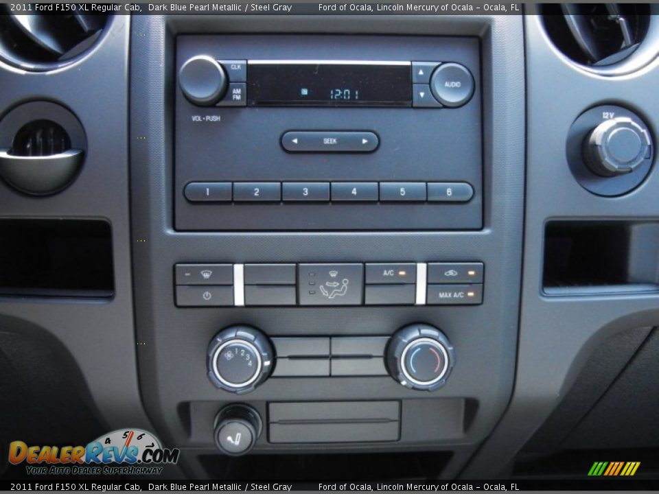 2011 Ford F150 XL Regular Cab Dark Blue Pearl Metallic / Steel Gray Photo #8