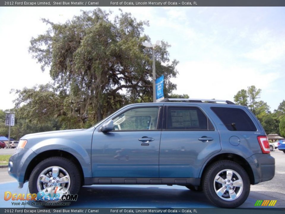 2012 Ford Escape Limited Steel Blue Metallic / Camel Photo #2