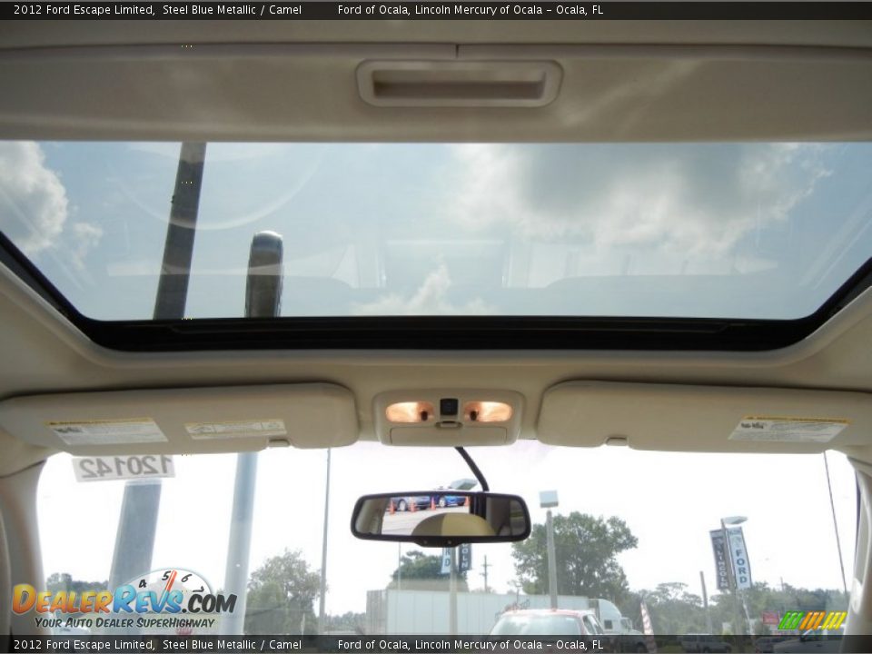 2012 Ford Escape Limited Steel Blue Metallic / Camel Photo #7