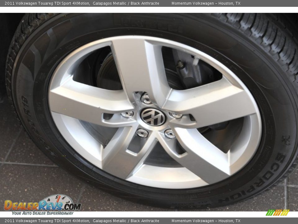2011 Volkswagen Touareg TDI Sport 4XMotion Galapagos Metallic / Black Anthracite Photo #9