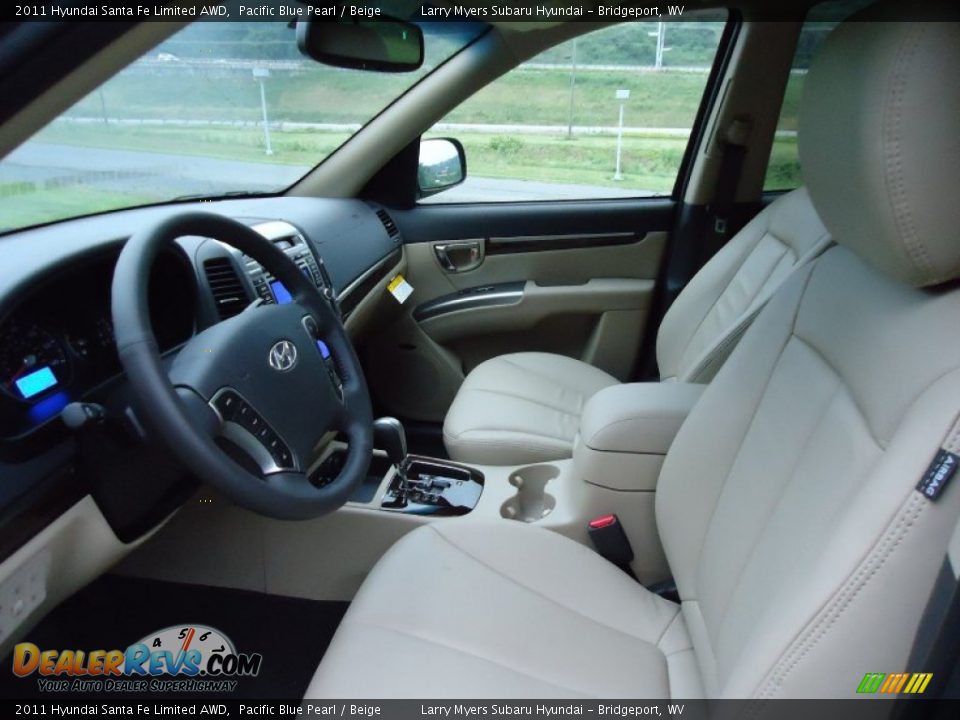 Beige Interior - 2011 Hyundai Santa Fe Limited AWD Photo #13
