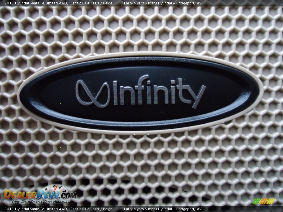 2011 Hyundai Santa Fe Limited AWD Pacific Blue Pearl / Beige Photo #24