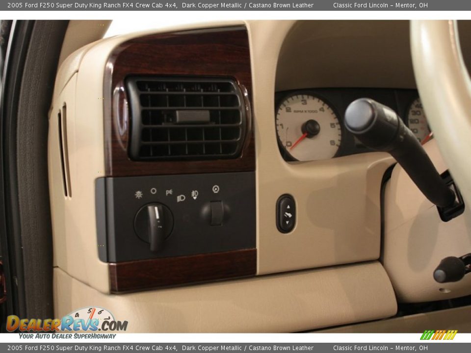 2005 Ford F250 Super Duty King Ranch FX4 Crew Cab 4x4 Dark Copper Metallic / Castano Brown Leather Photo #6