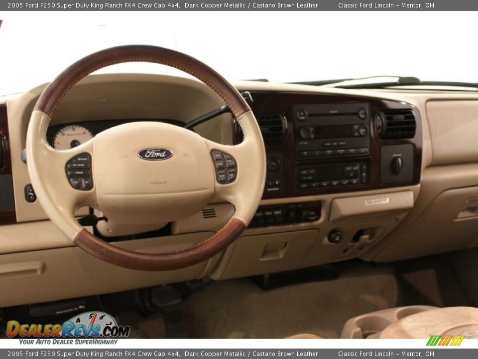 Dashboard of 2005 Ford F250 Super Duty King Ranch FX4 Crew Cab 4x4 Photo #12