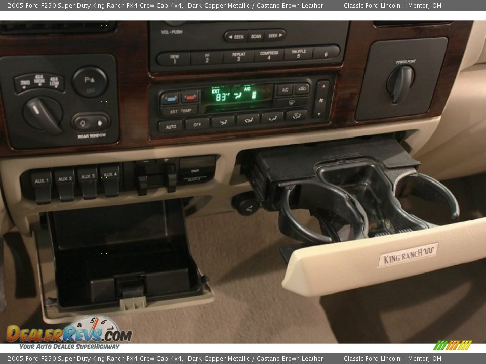 2005 Ford F250 Super Duty King Ranch FX4 Crew Cab 4x4 Dark Copper Metallic / Castano Brown Leather Photo #18