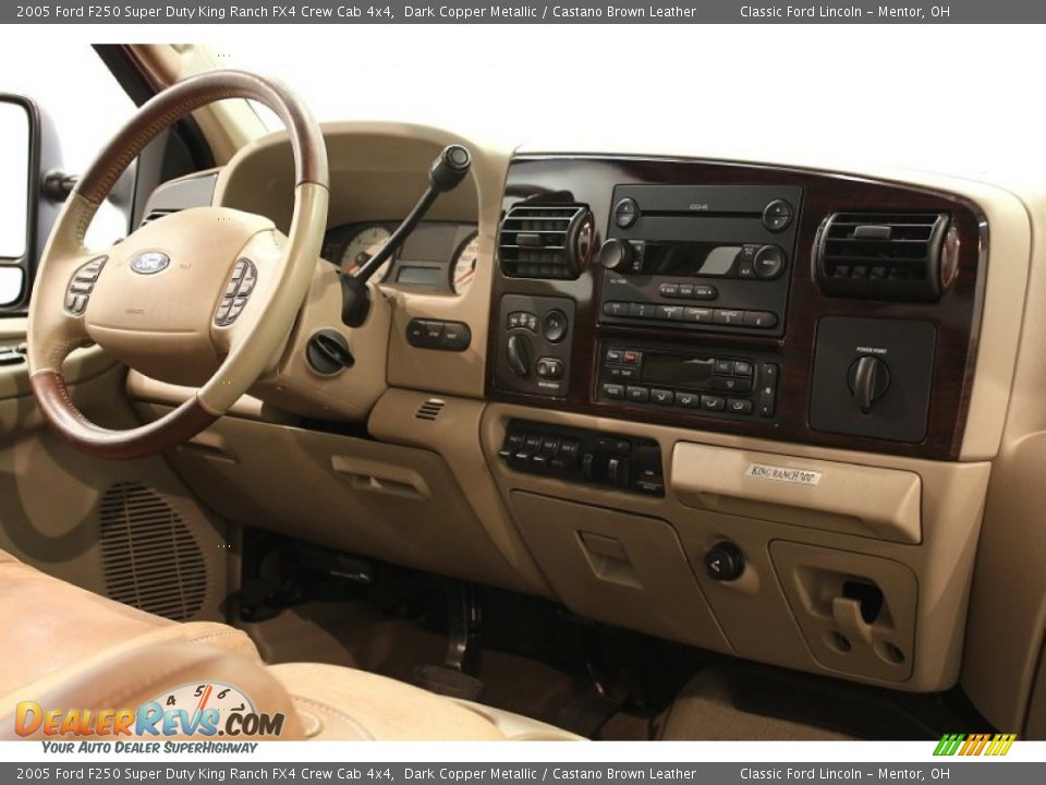 2005 Ford F250 Super Duty King Ranch FX4 Crew Cab 4x4 Dark Copper Metallic / Castano Brown Leather Photo #20