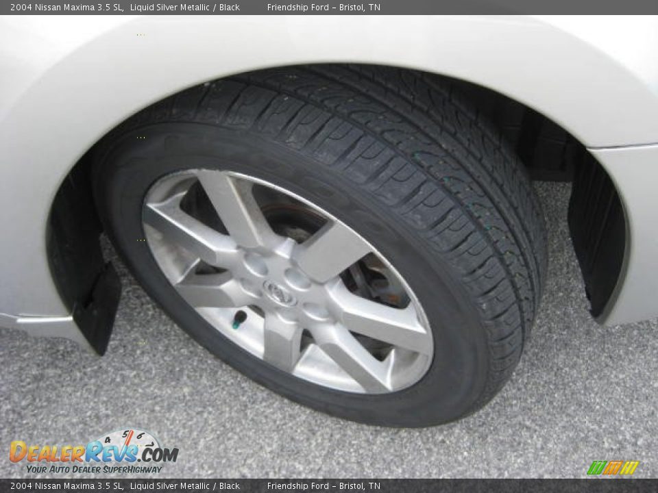 2004 Nissan Maxima 3.5 SL Liquid Silver Metallic / Black Photo #10