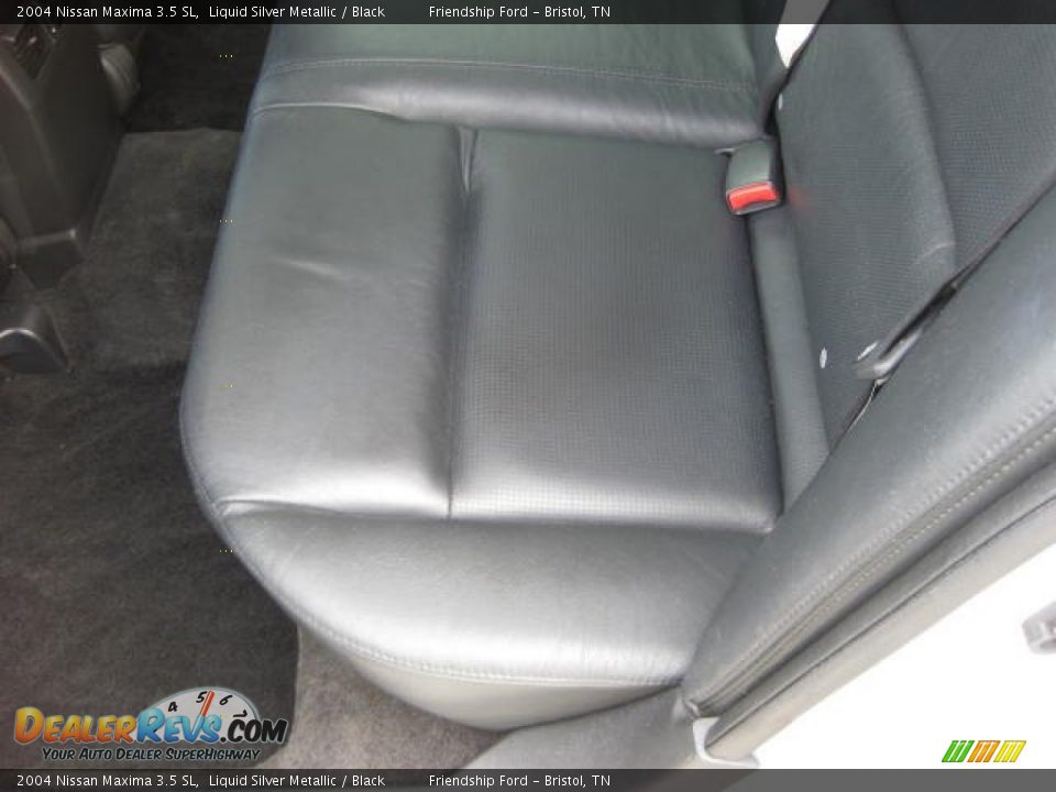 2004 Nissan Maxima 3.5 SL Liquid Silver Metallic / Black Photo #17