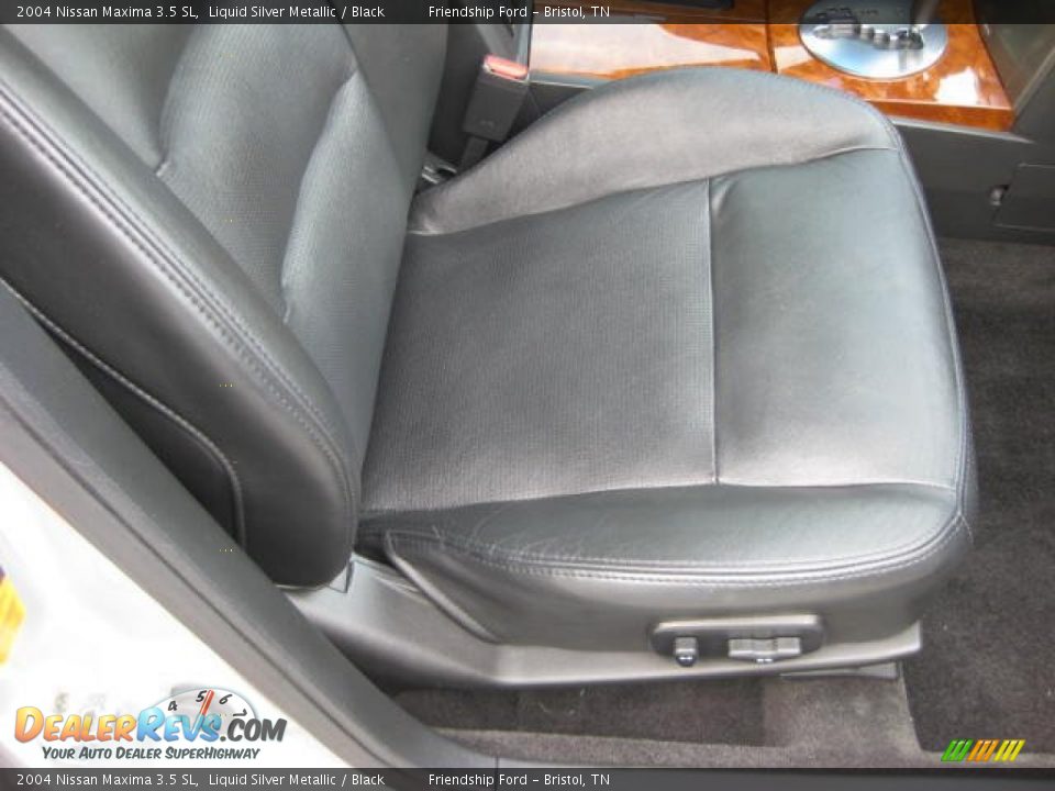 2004 Nissan Maxima 3.5 SL Liquid Silver Metallic / Black Photo #20