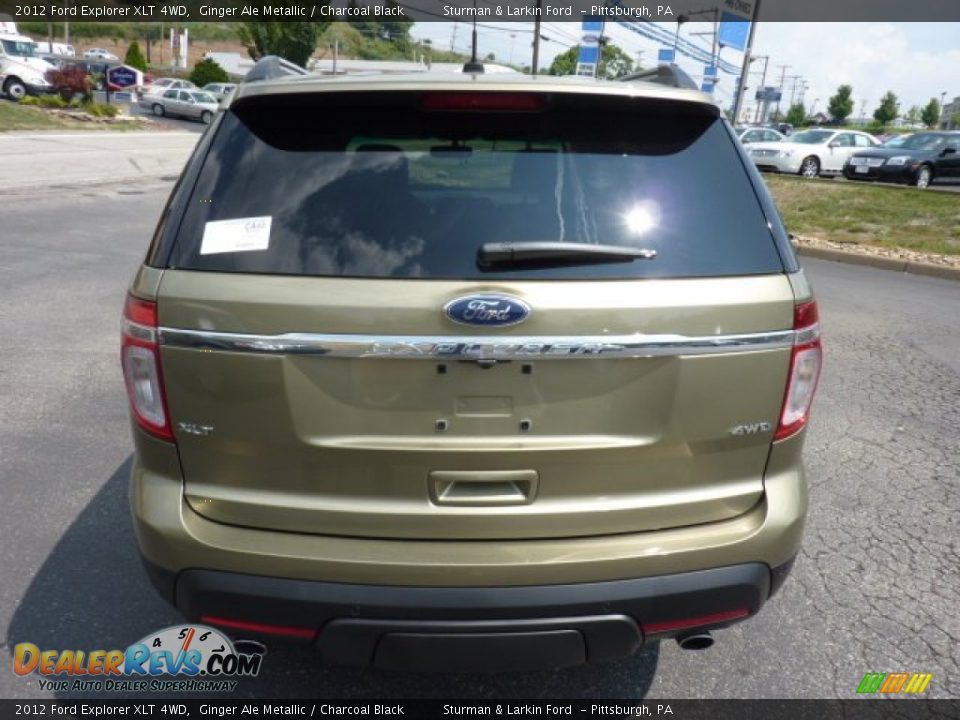 2012 Ford Explorer XLT 4WD Ginger Ale Metallic / Charcoal Black Photo #3