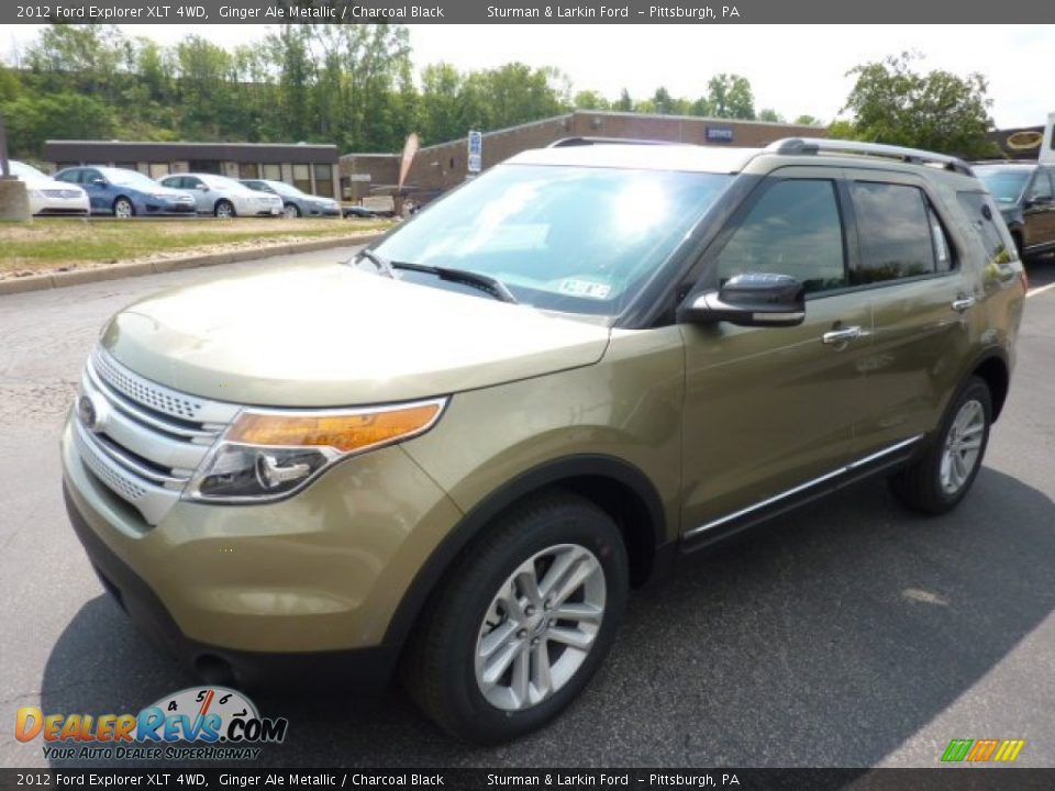 2012 Ford Explorer XLT 4WD Ginger Ale Metallic / Charcoal Black Photo #5