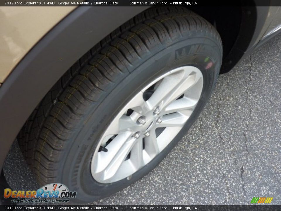 2012 Ford Explorer XLT 4WD Ginger Ale Metallic / Charcoal Black Photo #7