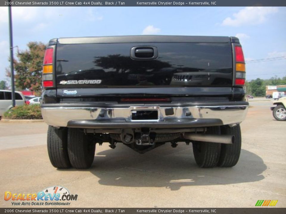 2006 Chevrolet Silverado 3500 LT Crew Cab 4x4 Dually Black / Tan Photo #4