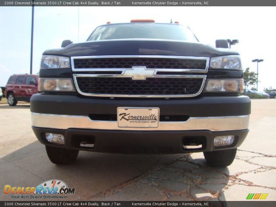 2006 Chevrolet Silverado 3500 LT Crew Cab 4x4 Dually Black / Tan Photo #8