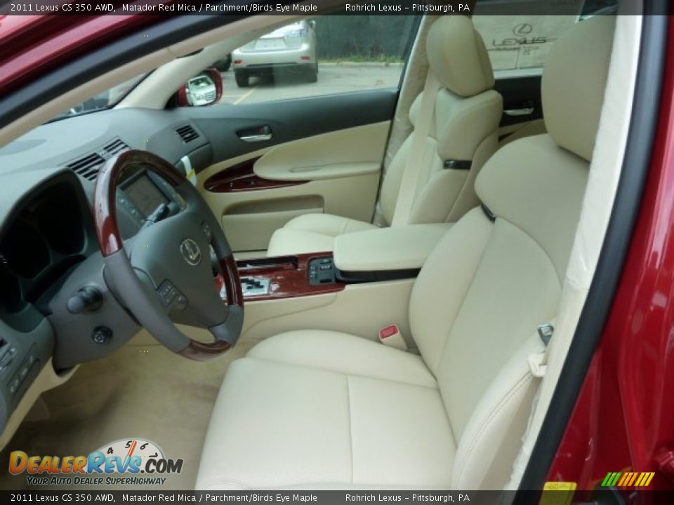 Parchment/Birds Eye Maple Interior - 2011 Lexus GS 350 AWD Photo #10