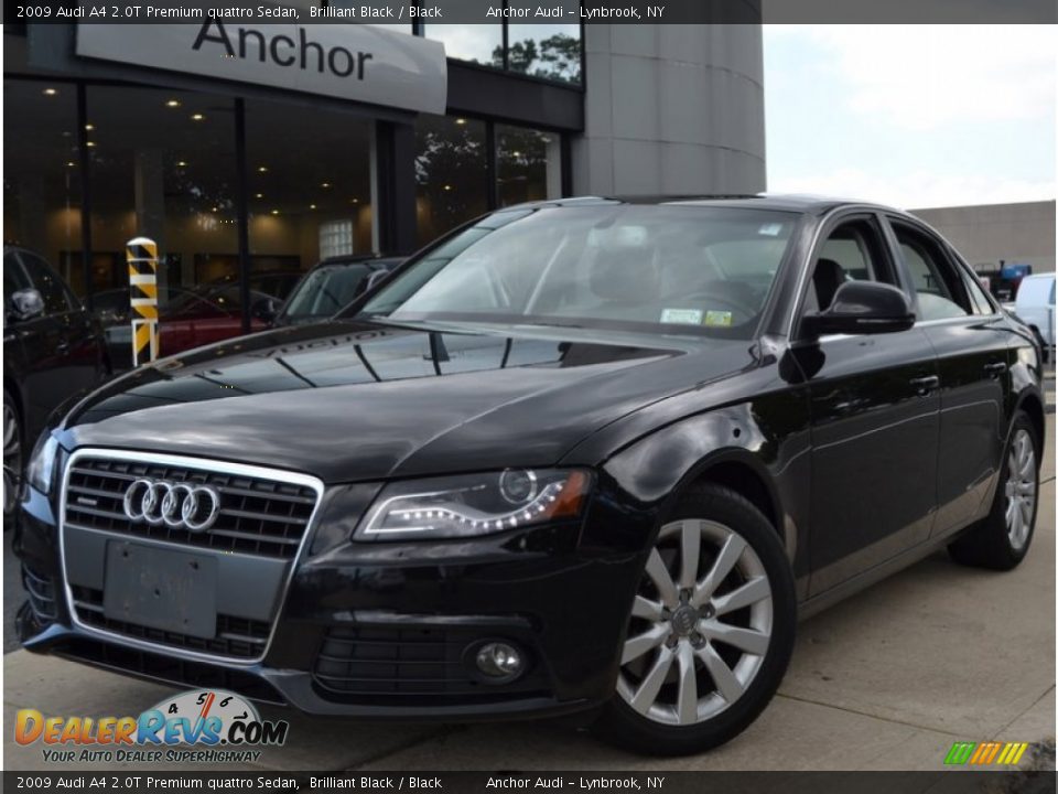 2009 Audi A4 2.0T Premium quattro Sedan Brilliant Black / Black Photo #1